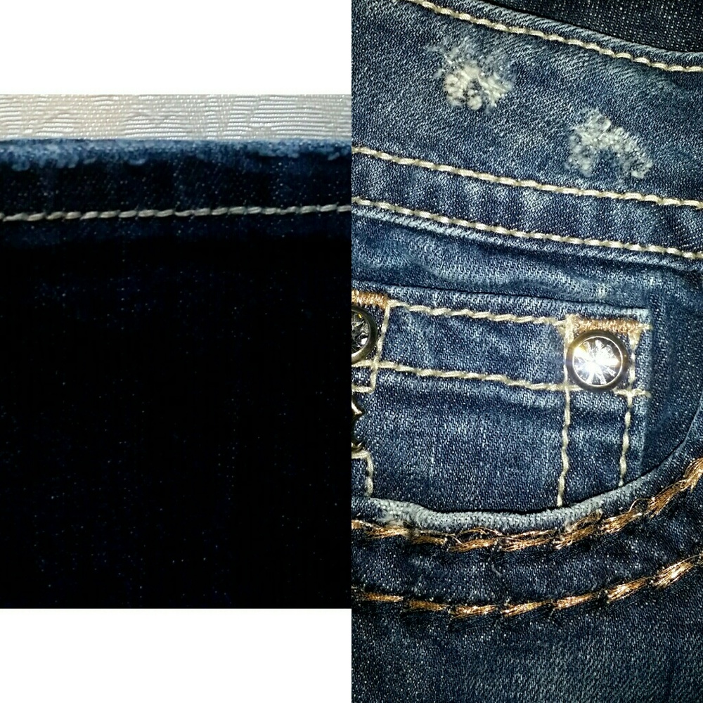 Miss Me Jean's. Blingy Straight Leg - Picture 8 of 9